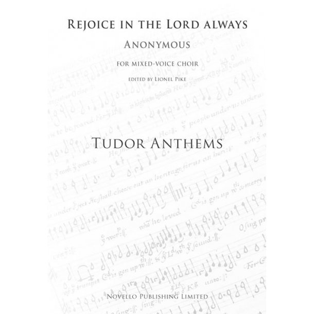 Rejoice In The Lord Always (Tudor Anthems)