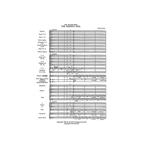 Gustav Holst: Perfect Fool Ballet Music (Miniature Score)