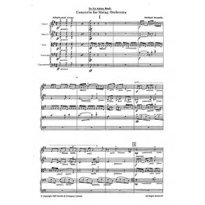 Herbert Howells: Concerto For String Orchestra (Study Score)