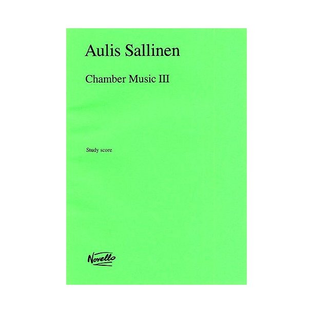 Aulis Sallinen: Chamber Music III (Study Score)