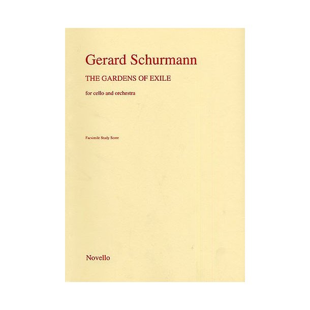 Schurmann The Gardens Of Exile Vlc/orch F/s