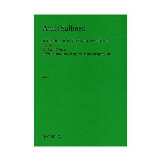 Aulis Sallinen: Introduction And Tango Overture (Score)