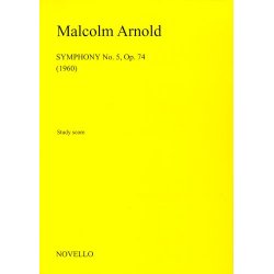 Malcolm Arnold: Symphony No.5 Op.74 (Study Score)