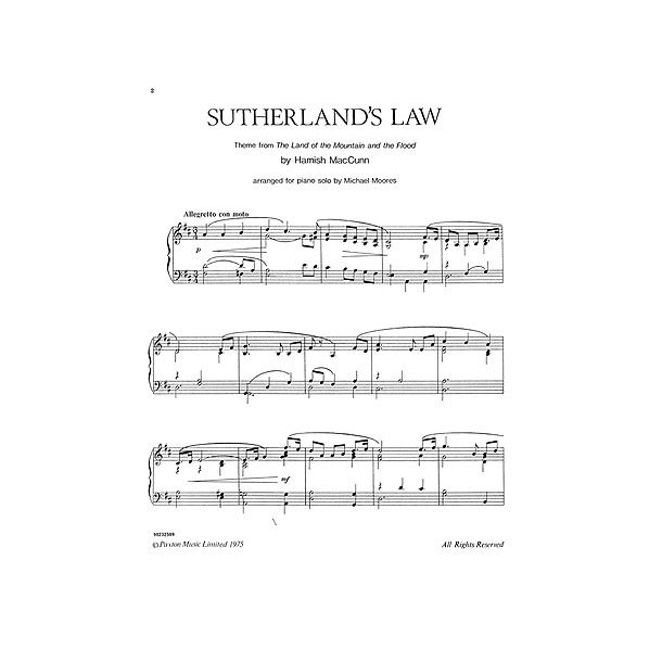 Hamish MacCunn: Sutherland's Law Theme Tune (Piano)