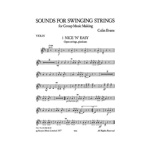 Colin Evans: Sounds For Swinging Strings (Parts)