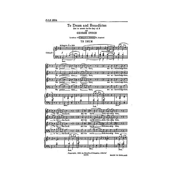 George Dyson: Te Deum And Benedictus In F