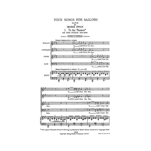 George Dyson: Four Songs For Sailors