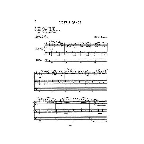 Edward German: Three Dances From Henry VIII (Organ)