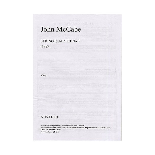 McCabe: String Quartet No. 5 (Parts)