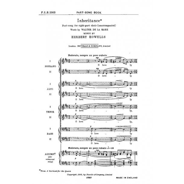 Herbert Howells: Inheritance