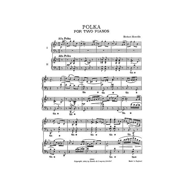 Herbert Howells: Polka For Two Pianos
