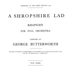 George Butterworth: A Shropshire Lad (Score)