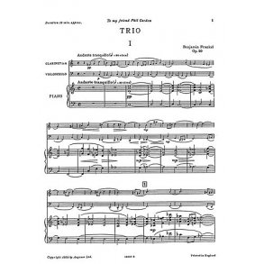 Benjamin Frankel: Trio Op.10 (Score and Parts)