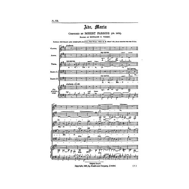 Robert Parsons: Ave Maria