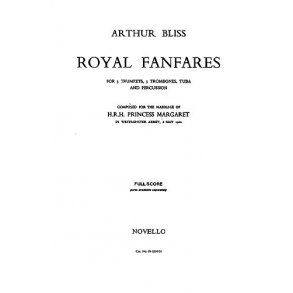 Arthur Bliss: Six Royal Fanfares Brass Ensemble (Score and Parts)