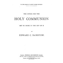 Edward Bairstow: Communion Service In D (Complete) - SATB