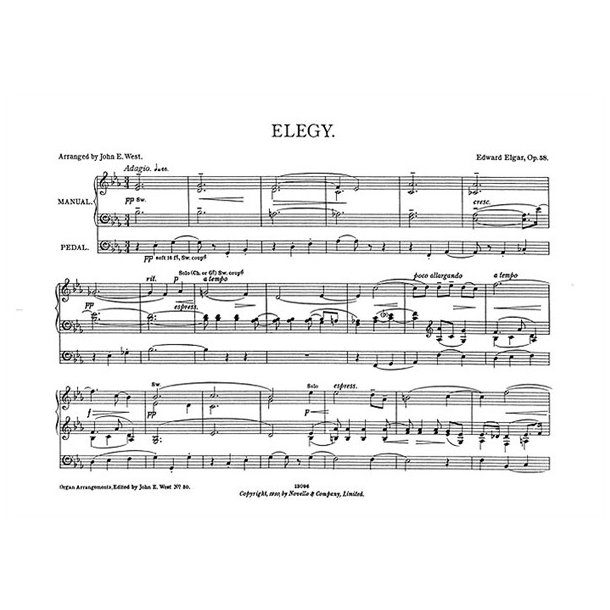 Edward Elgar: Elegy For Organ
