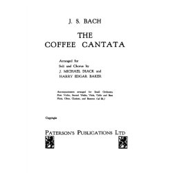 J.S. Bach: The Coffee Cantata BWV211 (Vocal Score)