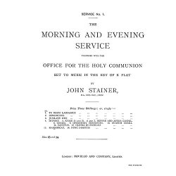 John Stainer: Magnificat And Nunc Dimittis In E Flat