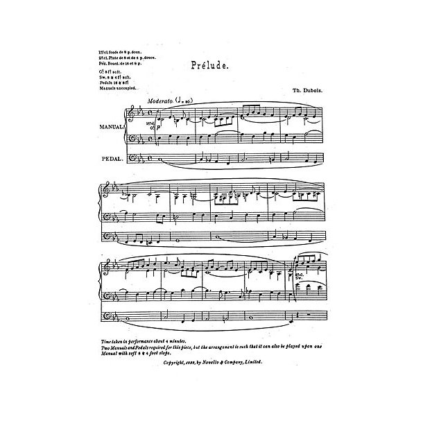 Theodore Dubois: Seven Pieces For Organ