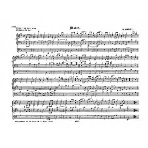 Handel:  March From Ode For St Cecilia's Day For Organ
