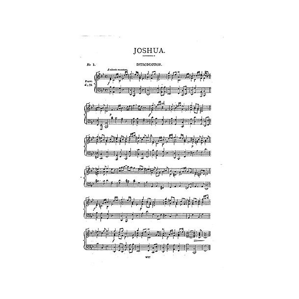 George Frederic Handel: Joshua (Vocal Score)