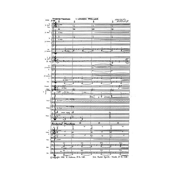 Malcom Arnold: The Inn Of The Sixth Happiness (Study Score)