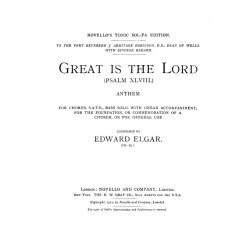 Edward Elgar: Great Is The Lord - Psalm 48 (Bass Solo/SATB)