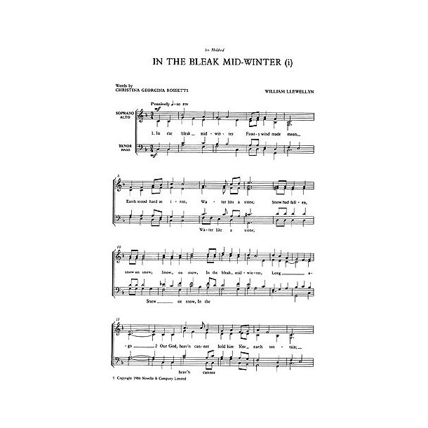 William Llewellyn: In The Bleak Midwinter