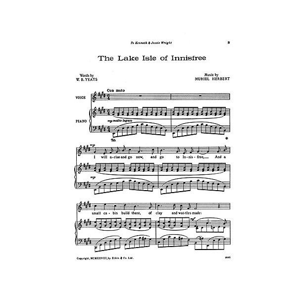 Muriel Herbert: The Lake Isle Of Innisfree