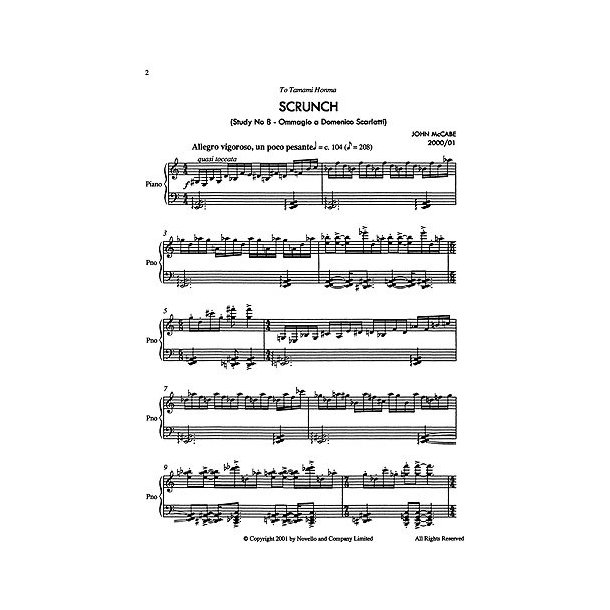John McCabe: Scrunch For Solo Piano