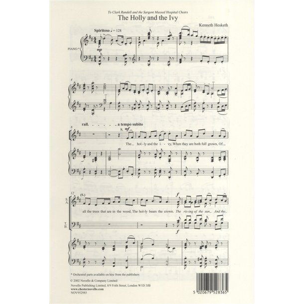 Kenneth Hesketh: The Holly And The Ivy