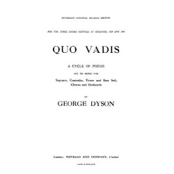 George Dyson: Quo Vadis (Vocal Score)