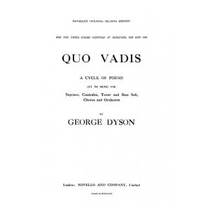George Dyson: Quo Vadis (Vocal Score)