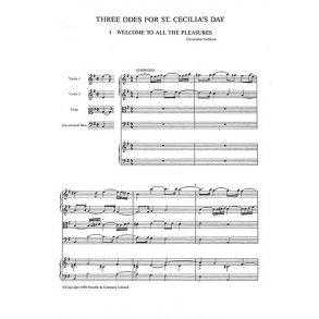 Purcell, H Welcome To All The Pleasures V/S + Strings