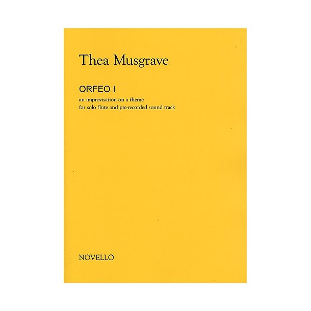 Thea Musgrave: Orfeo I (Flute Part/CD)