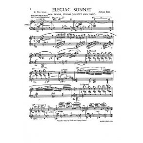 Arthur Bliss: Elegiac Sonnet (Full Score)
