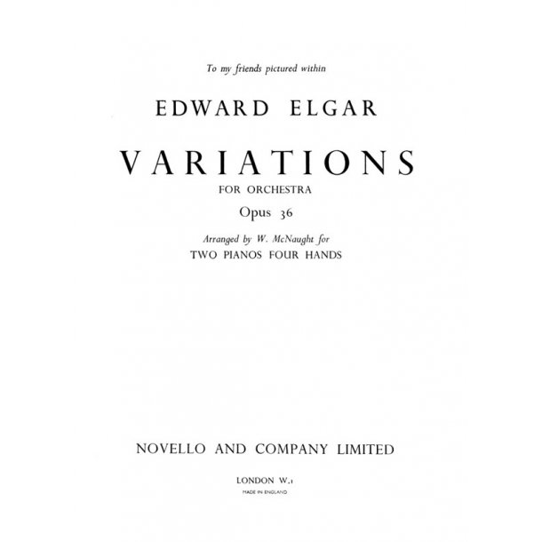 Edward Elgar: Variations Op.36 (Two Pianos)
