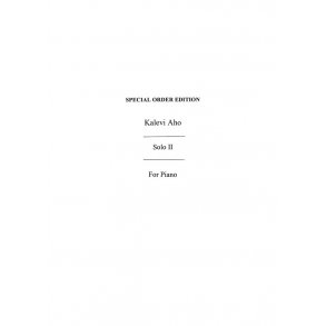 Kalevi Aho: Solo II (Piano)