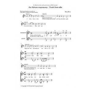 Barry Rose: An Advent Responsory-I Look From Afar-SSAA
