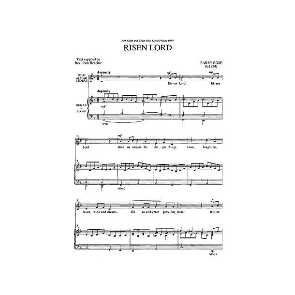 Barry Rose: Risen Lord (2-Part)