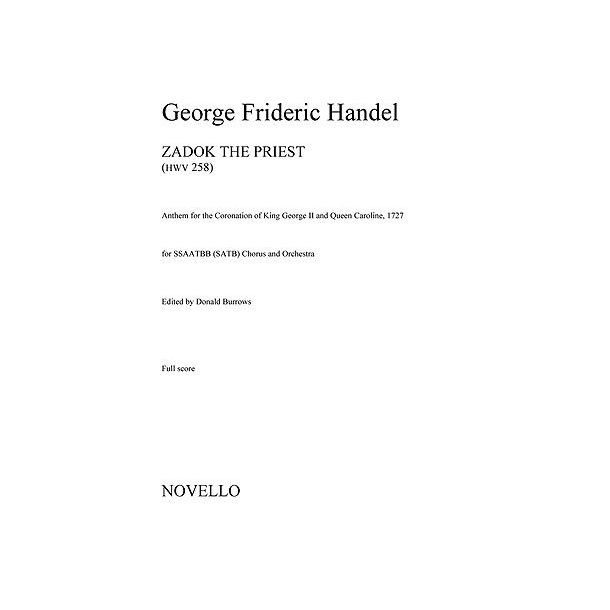 G.F. Handel: Zadok The Priest (Ed. Burrows) - Full Score