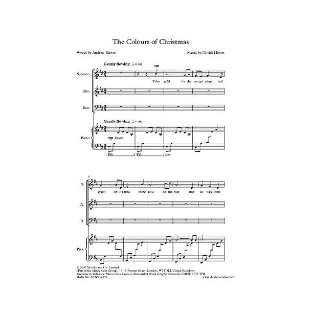 Patrick Hawes: The Colours Of Christmas