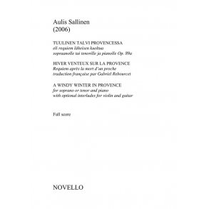 Aulis Sallinen: A Windy Winter In Provence