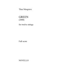 Thea Musgrave: Green for twelve strings (Full Score)