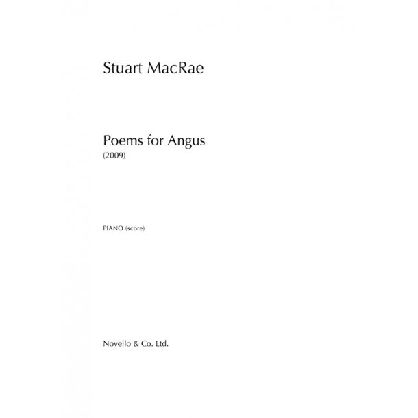 Stuart MacRae: Poems for Angus