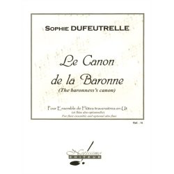 Dufeutrelle Canon De La Baronne Flute Ensemble Score