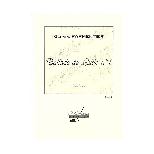 Parmentier Ballade De Ludo No 1 Piano Book