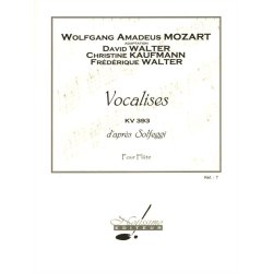 Mozart Kaufmann Vocalises D'apres Solfeggi Flute Book