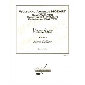 Mozart Kaufmann Vocalises D'apres Solfeggi Flute Book